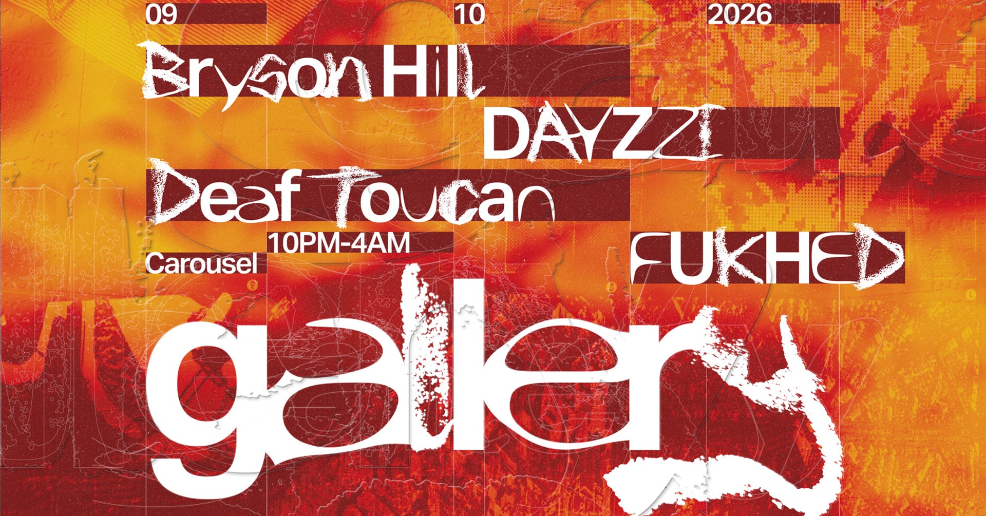 Imagen de la fuente — Gallery: Bryson Hill, FUKHED, DEAF TOUCAN, DAYZZI