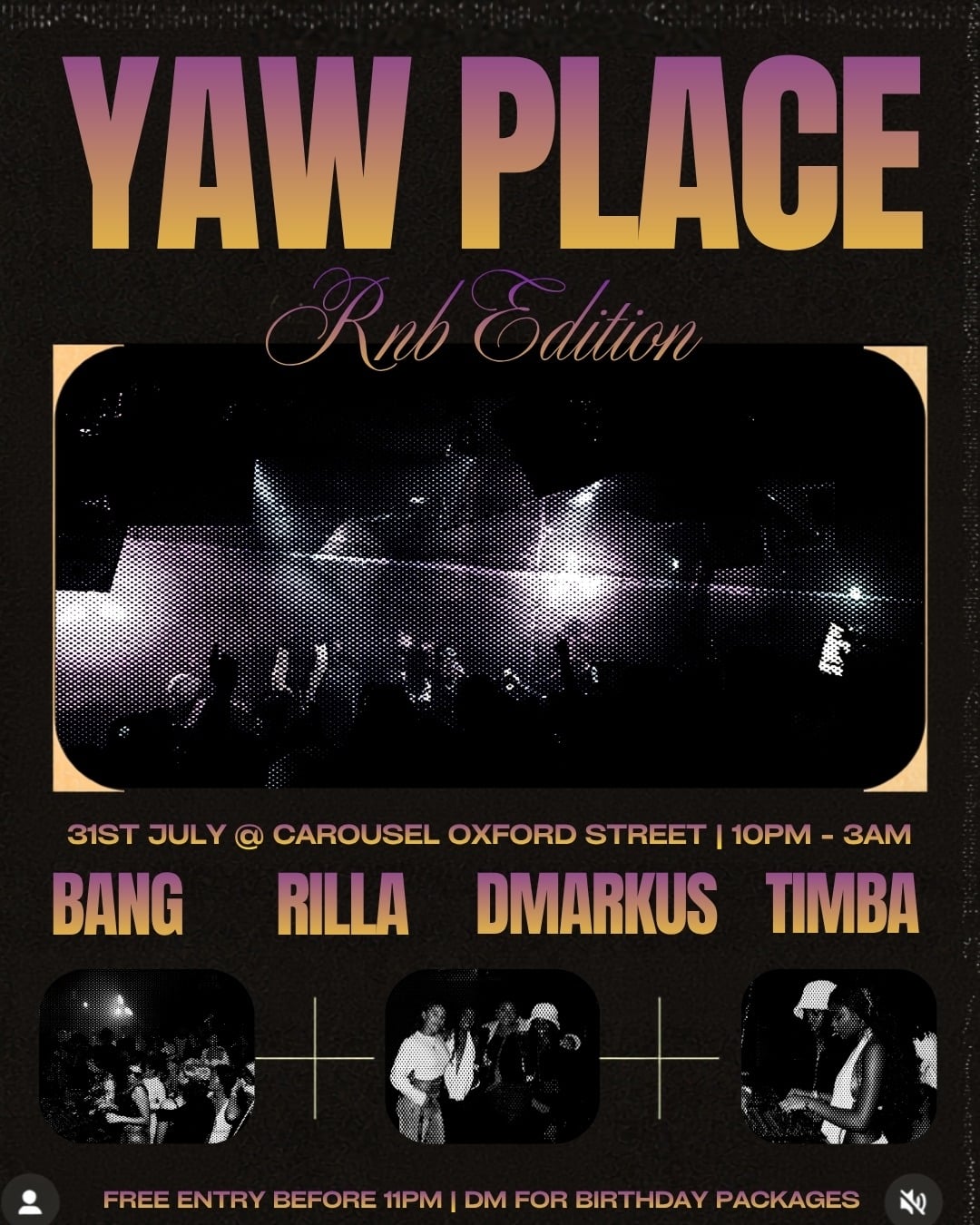 YAW PLACE | JULY 31ST