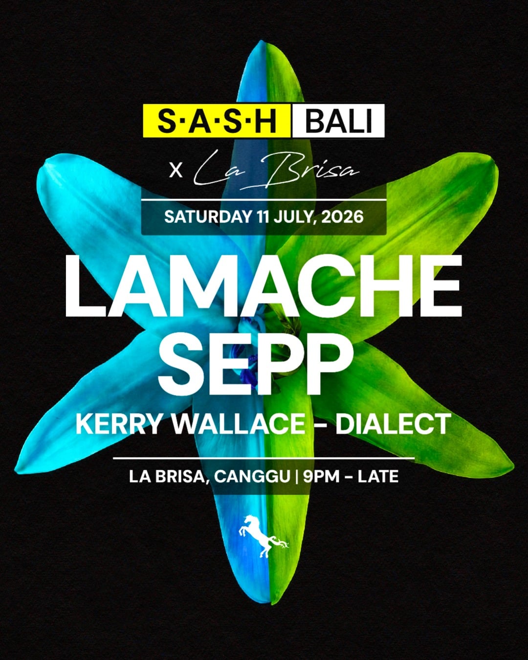 ★ S.A.S.H Bali at La Brisa ★ Lamache ★ SEPP ★ Saturday 11th July ★