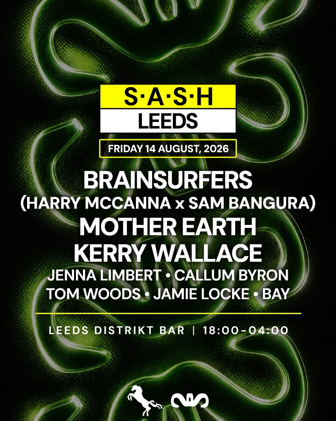 ★ S.A.S.H Distrikt Bar Leeds ★ Brainsurfers, Mother Earth + more ★  Friday 14th August ★