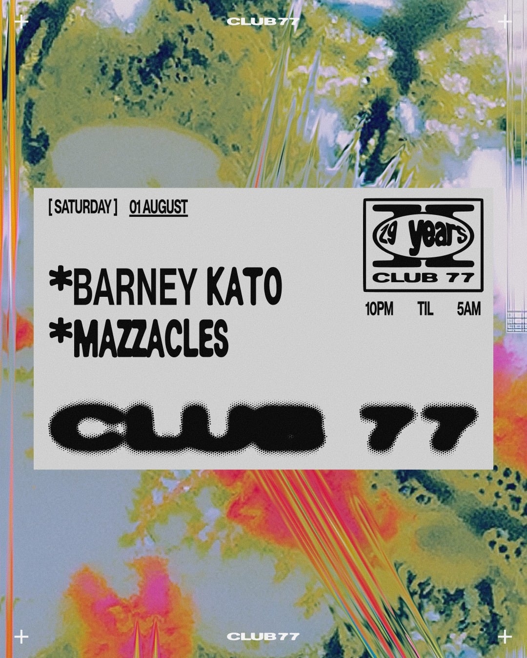 Club 77: Barney Kato, Mazzacles
