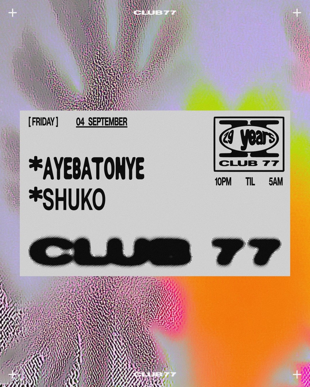 Fridays at 77: Ayebatonye, Shuko