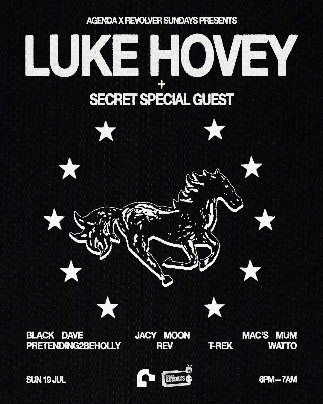 Luke Hovey + Special Guests — Agenda & Revolver Sundays