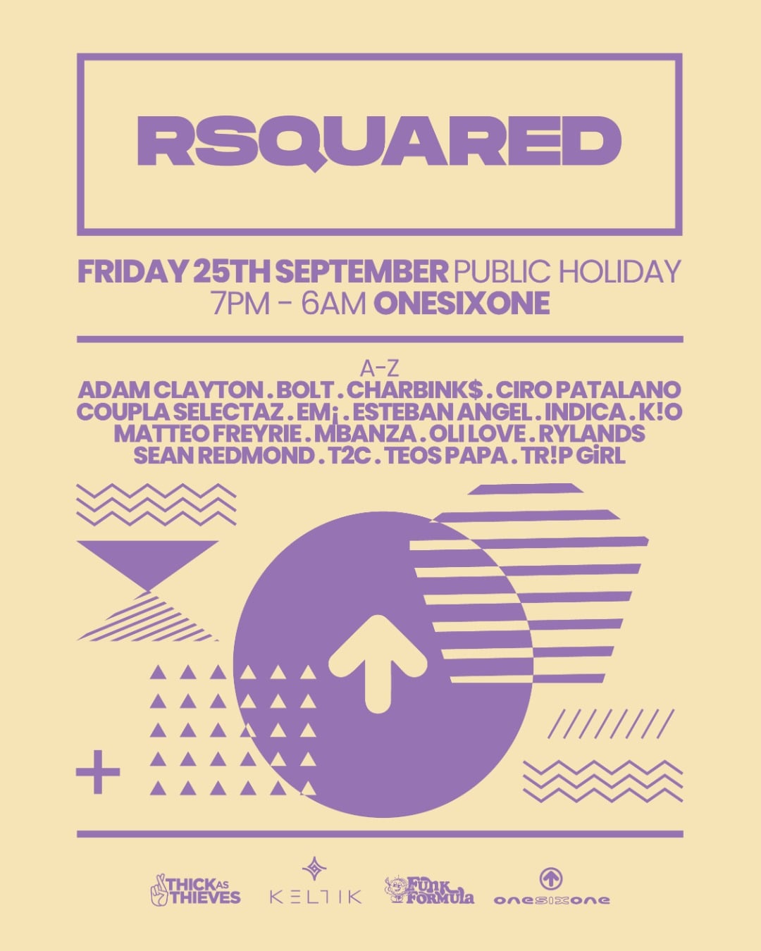 RSquared (UK) | Grand Final Friday 25th Sept | onesixone