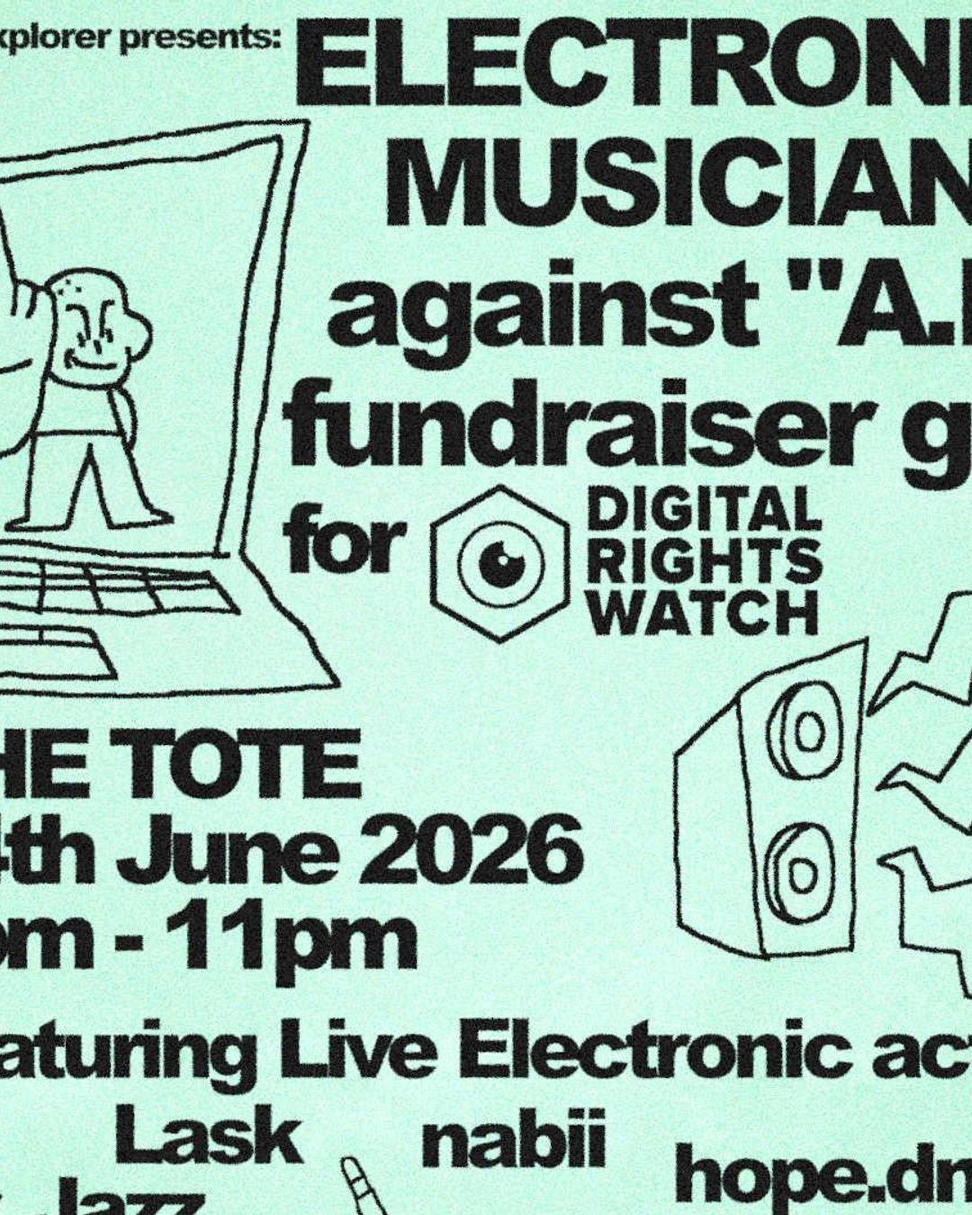 Electronic Musicians Against A.I. Fundraiser